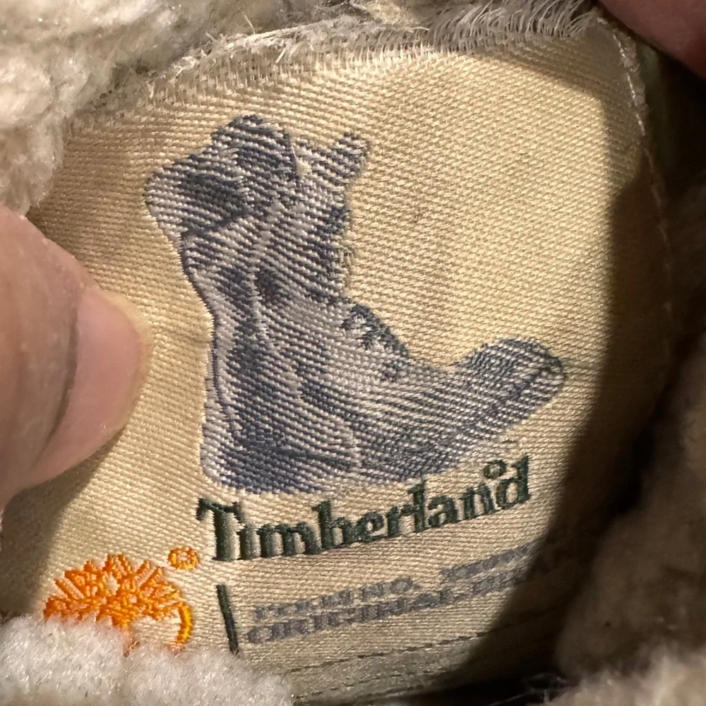 Timberland Green suede Sherpa Winter ankle Boots size 8.5
